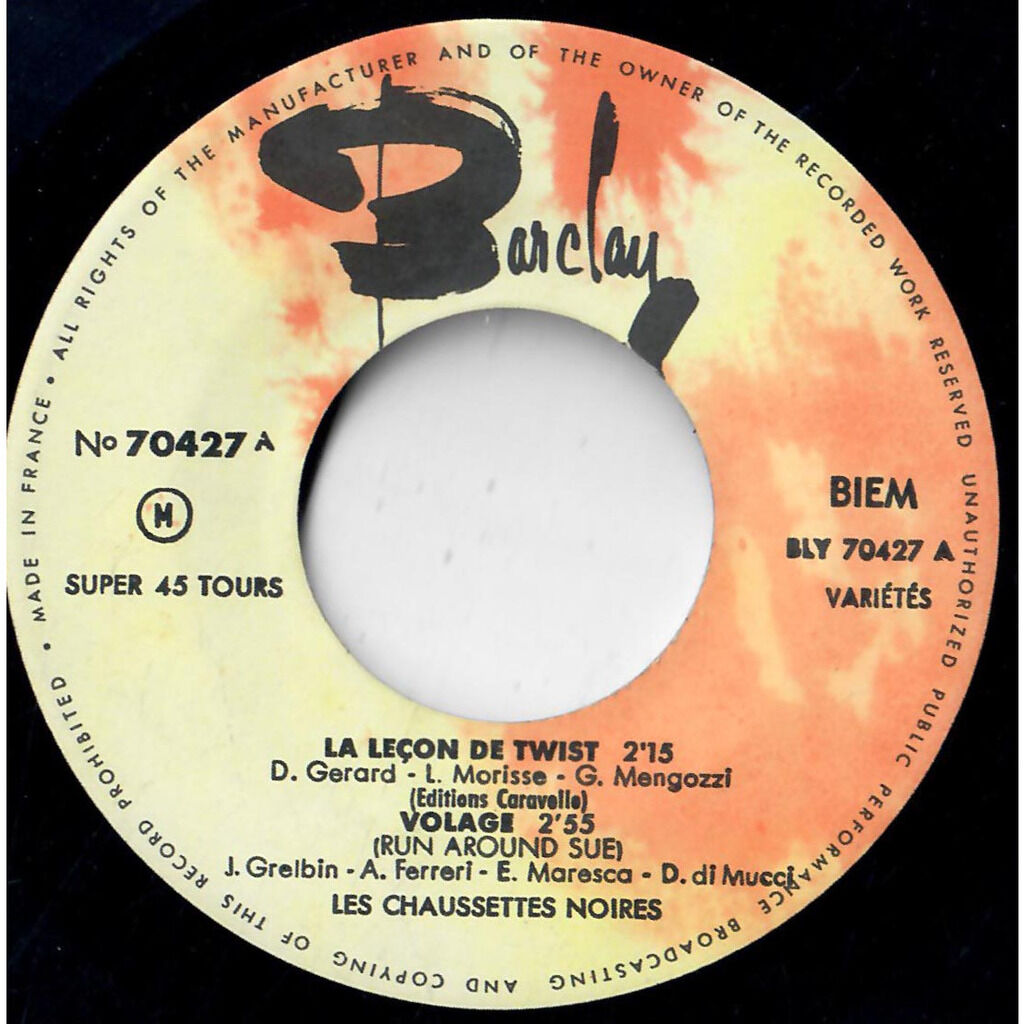 Les Chaussettes Noires  -  la leçon de twist 