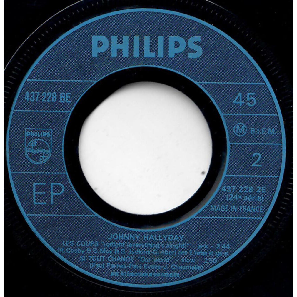  Johnny Hallyday  -  24e série - cheveux longs et idées courtes 