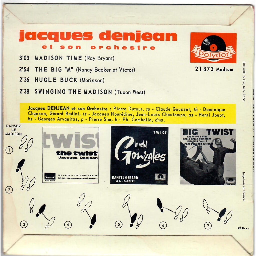  Jacques Denjean Et Son Orchestre  -  the big m - madison time 