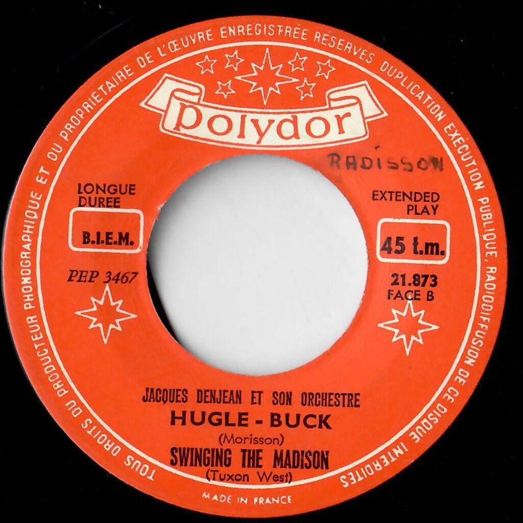  Jacques Denjean Et Son Orchestre  -  the big m - madison time 