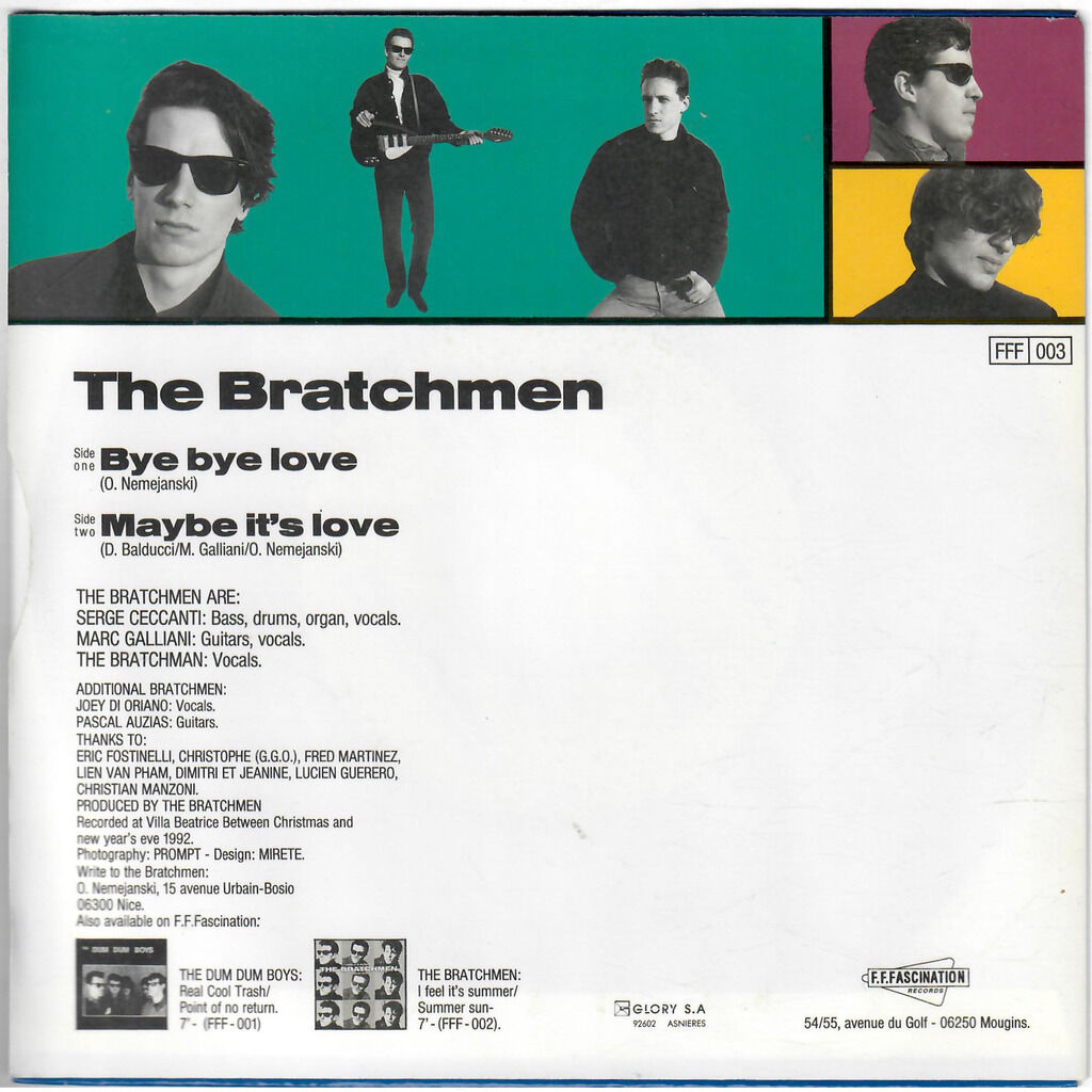  The Bratchmen  -  maybe it's love 