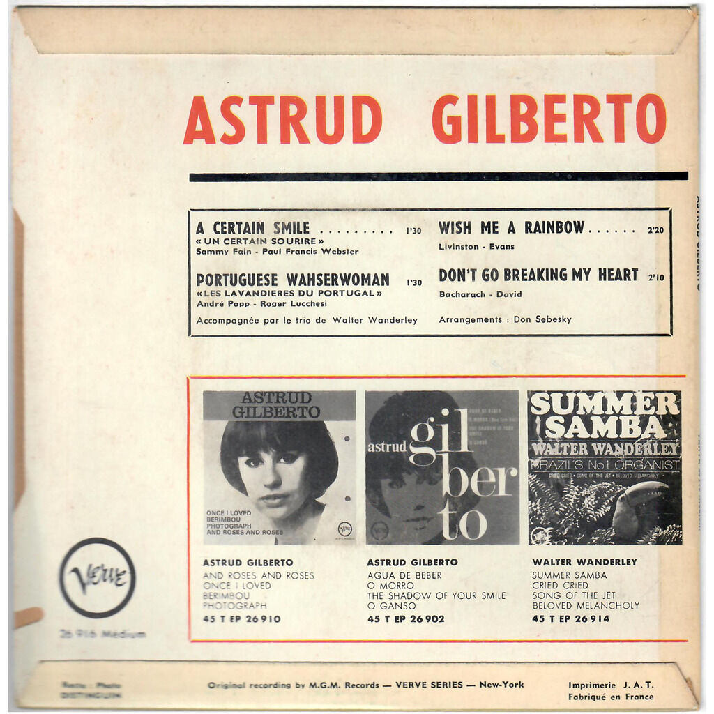  Astrud Gilberto  -  a certain smile 