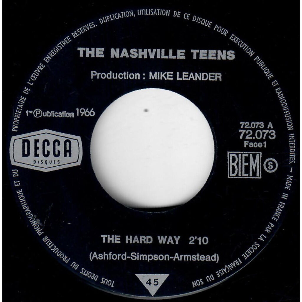  The Nashville Teens  -  the hard way 