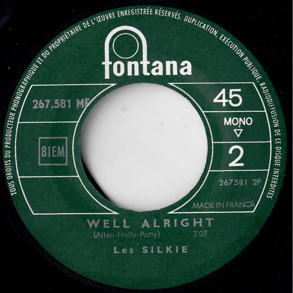  The Silkie  -  born to be with you / well alright 