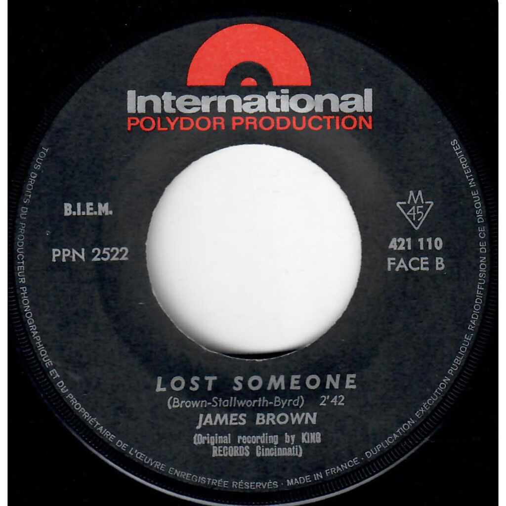  James Brown  -  i'll go crazy / lost someone 