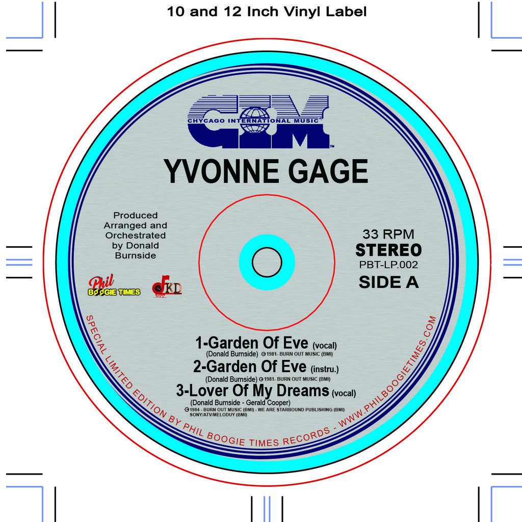  YVONNE GAGE  -  garden of eve / lover of my dreams / slow down 