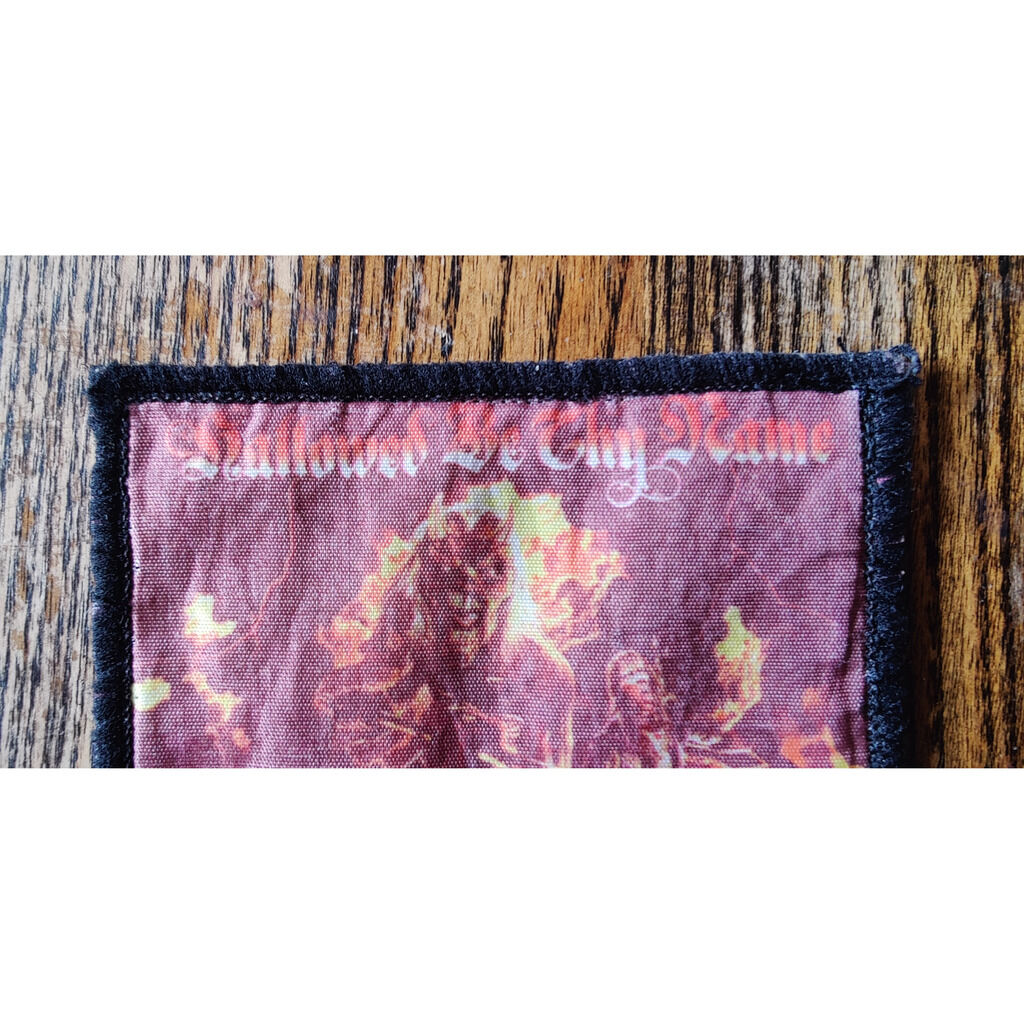  iron maiden  -  hallowed be thy name vintage patch 90s 