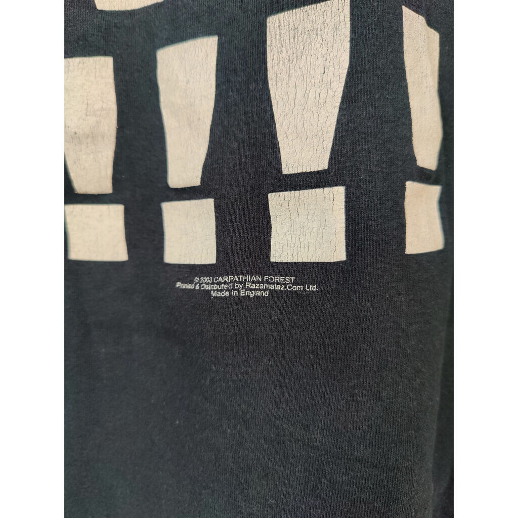  carpathian forest  -  fuck you all !!!! (l size) vintage t-shirt 2003 razamataz 