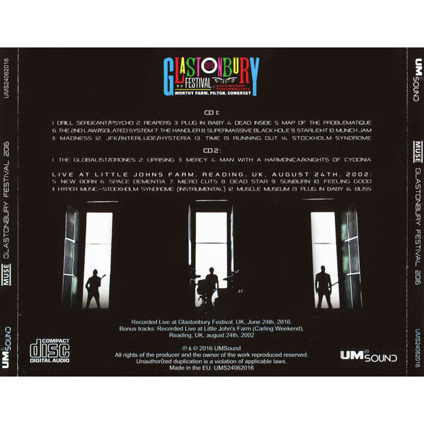  MUSE  -  drones world tour - glastonbury festival 2016 