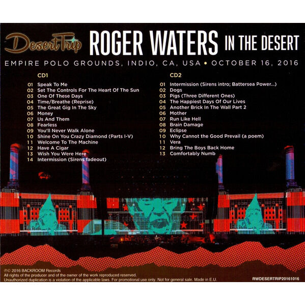  ROGER WATERS  -  in the desert 