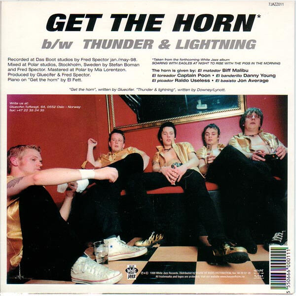  Gluecifer  -  get the horn b/w thunder & lightning 