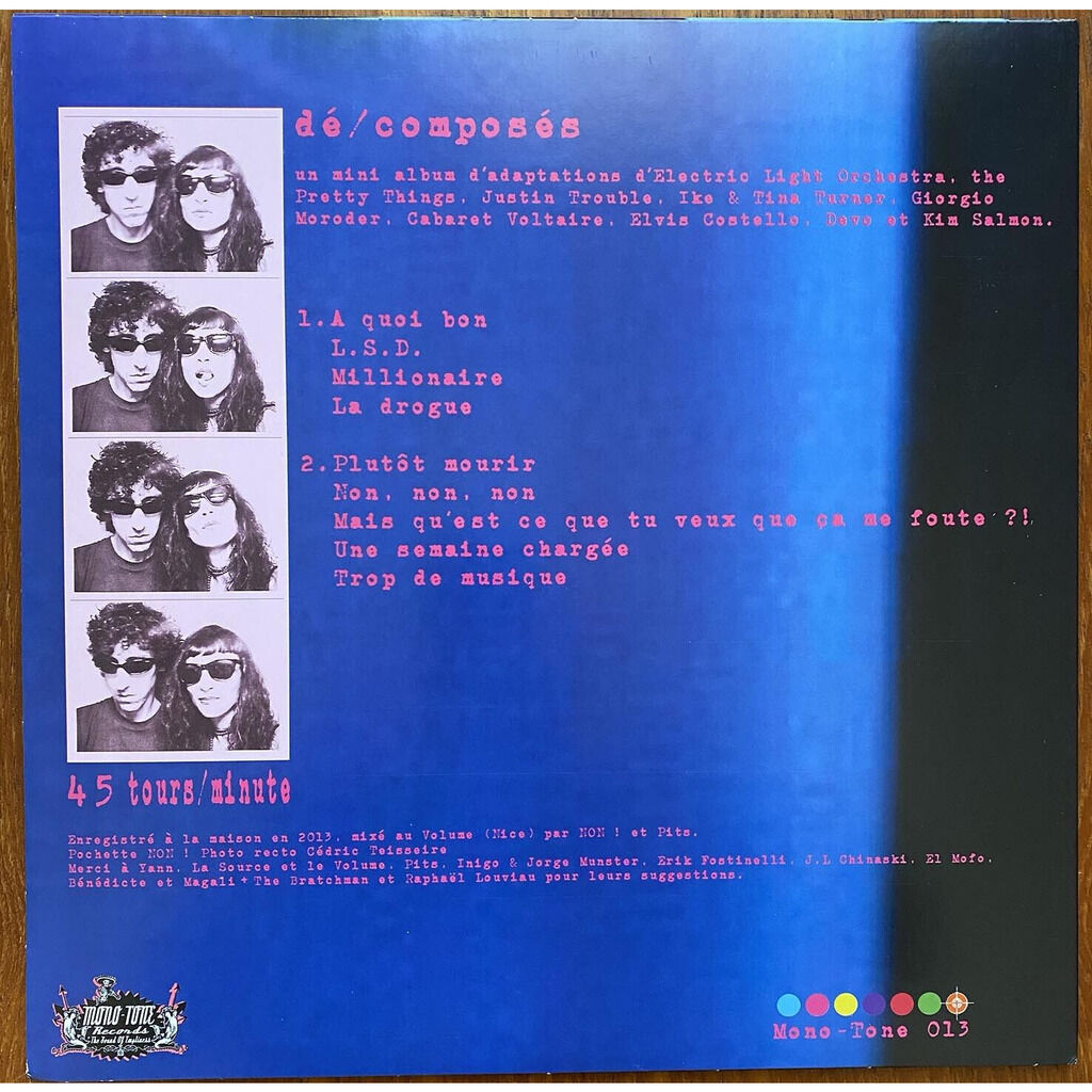  NON!  -  dé/composés 