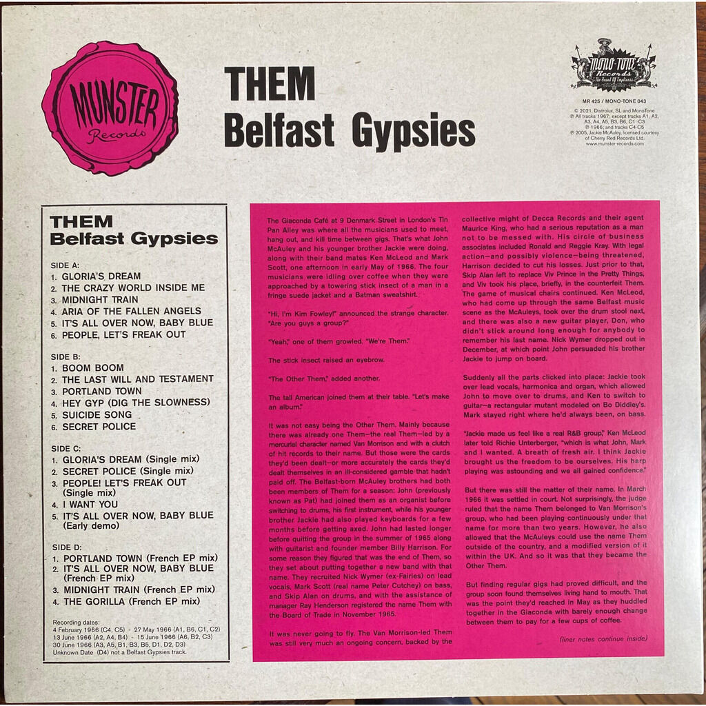 Them (3)  -  belfast gypsies 