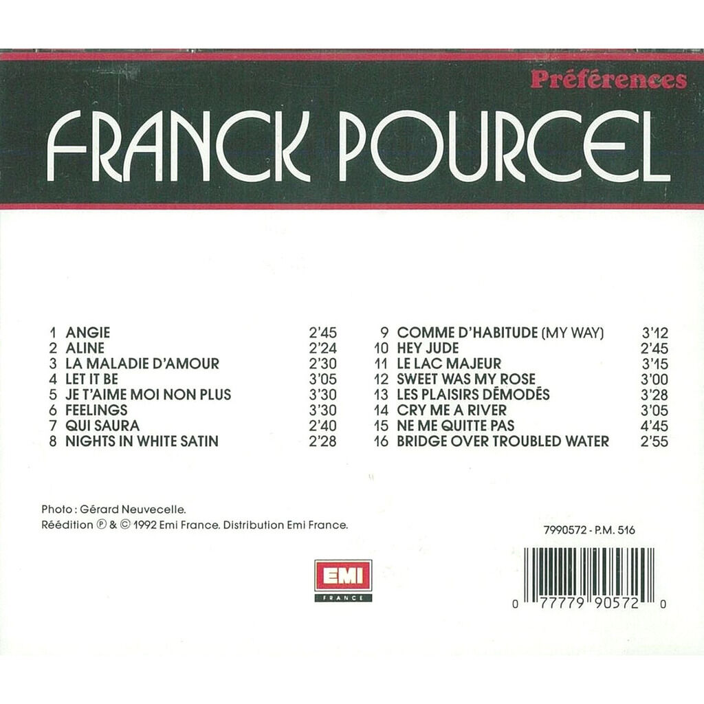 Franck pourcel : préférences - Franck Pourcel - ( CD ) - セラー