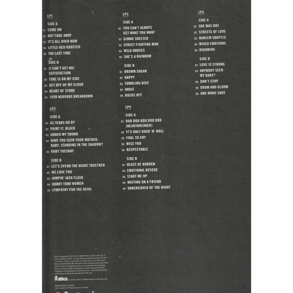  the rolling stones  -  grrr! box 5 lps 