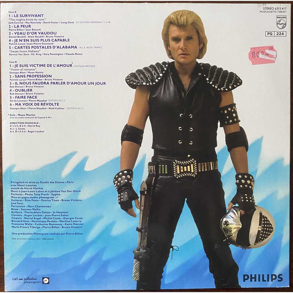  Johnny Hallyday  -  la peur 