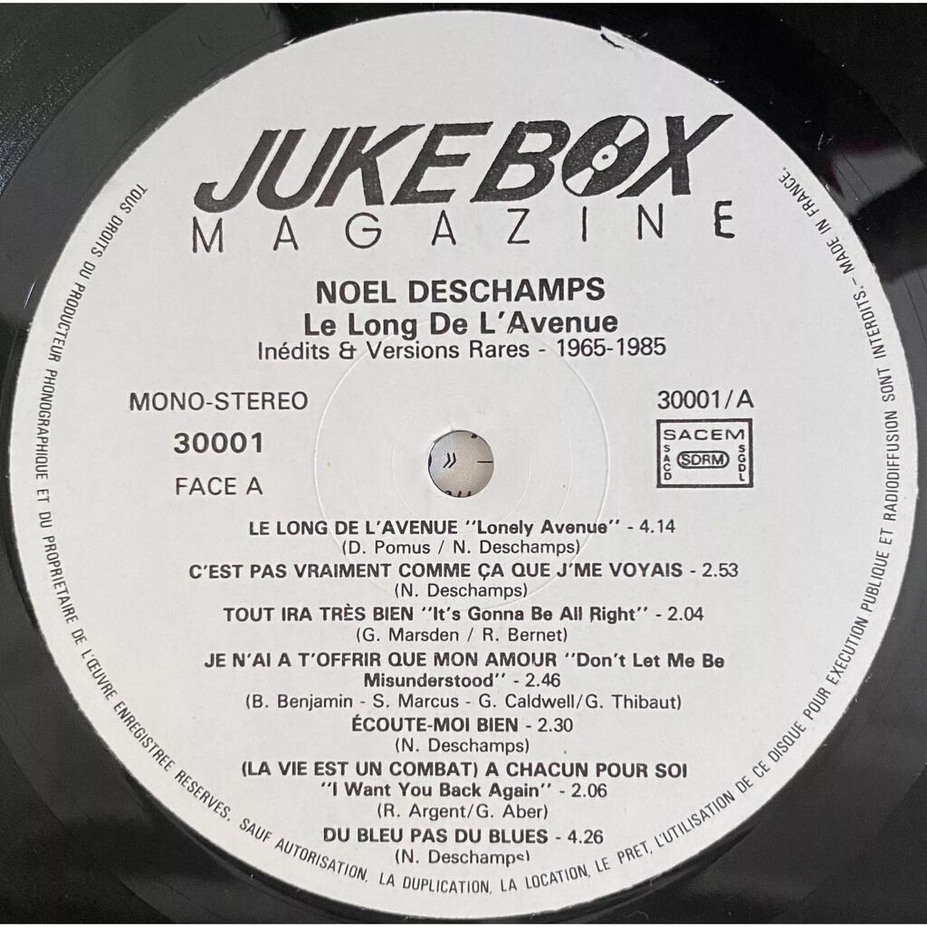  Noel Deschamps  -  le long de l’avenue - inédits & versions rares 1965-1985 