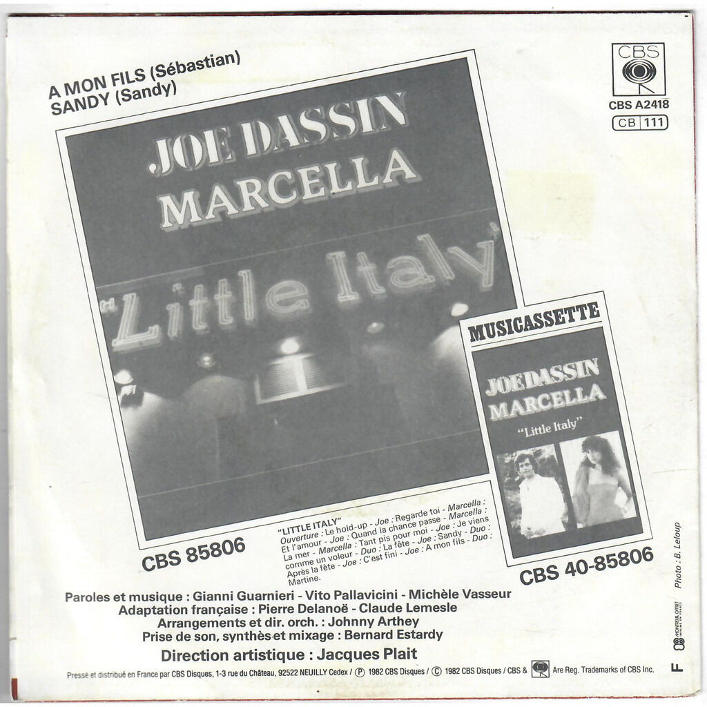  Joe Dassin  -  a mon fils 