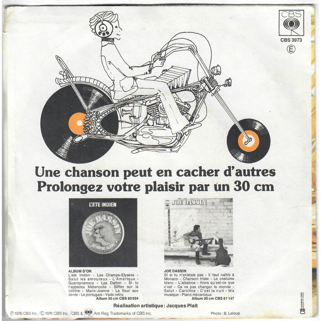  Joe Dassin  -  ça va pas changer le monde / il faut naître à monaco 