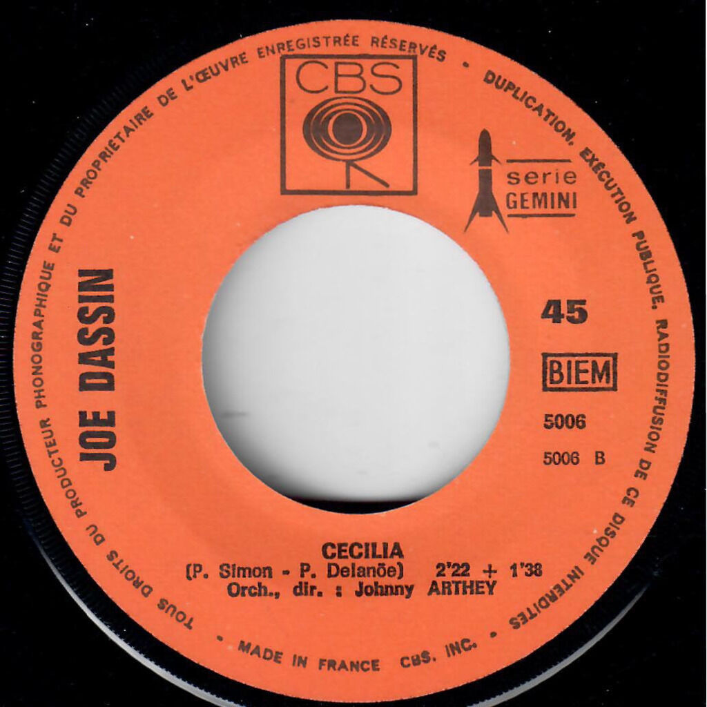  Joe Dassin  -  l'amérique / cécilia 
