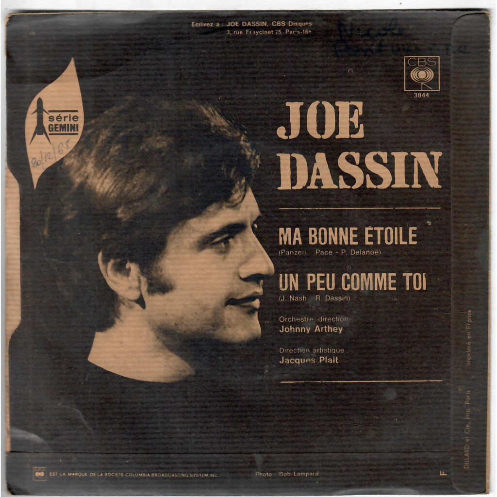  Joe Dassin  -  ma bonne etoile / un peu comme toi 