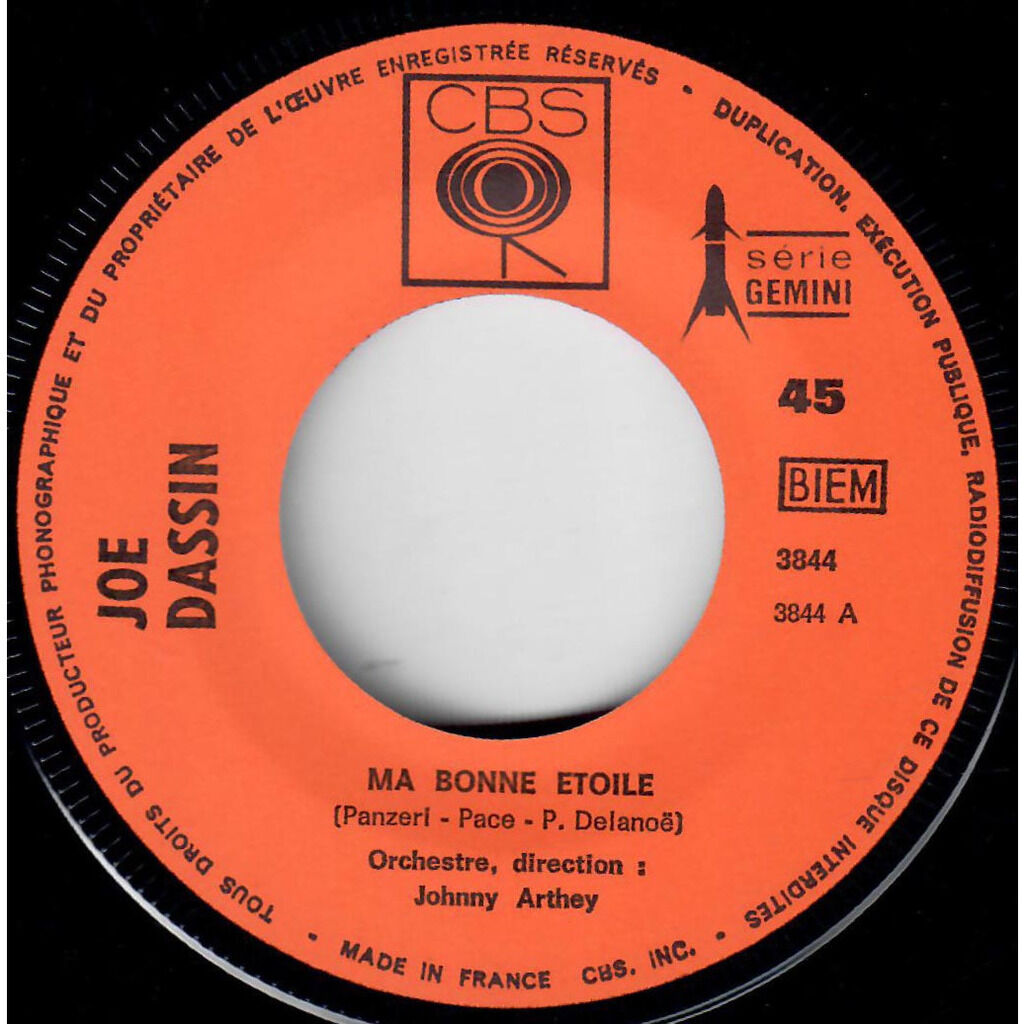  Joe Dassin  -  ma bonne etoile / un peu comme toi 