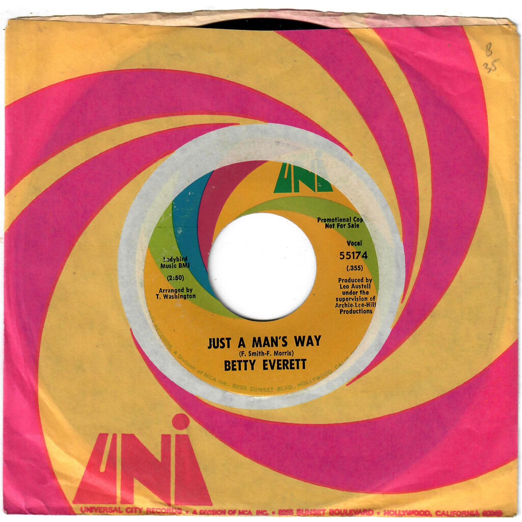  Betty Everett  -  been a long time / just a man's way 