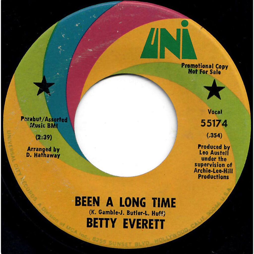  Betty Everett  -  been a long time / just a man's way 