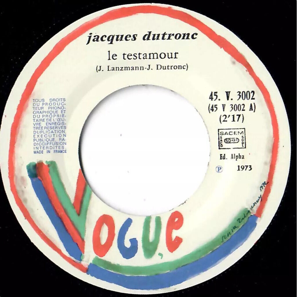  Jacques Dutronc  -  le testamour 