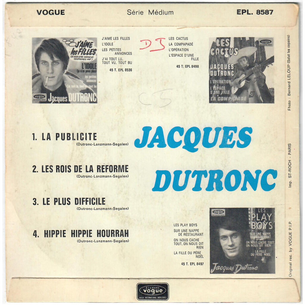  Jacques Dutronc  -  la publicité 