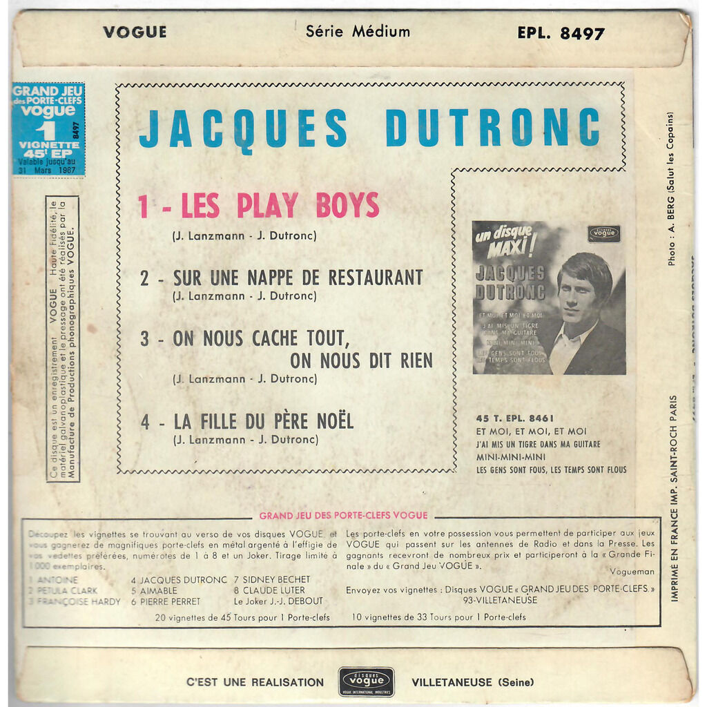  Jacques Dutronc  -  les play boys 