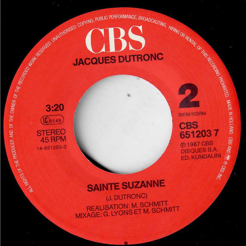  Jacques Dutronc  -  les gars de la narine 