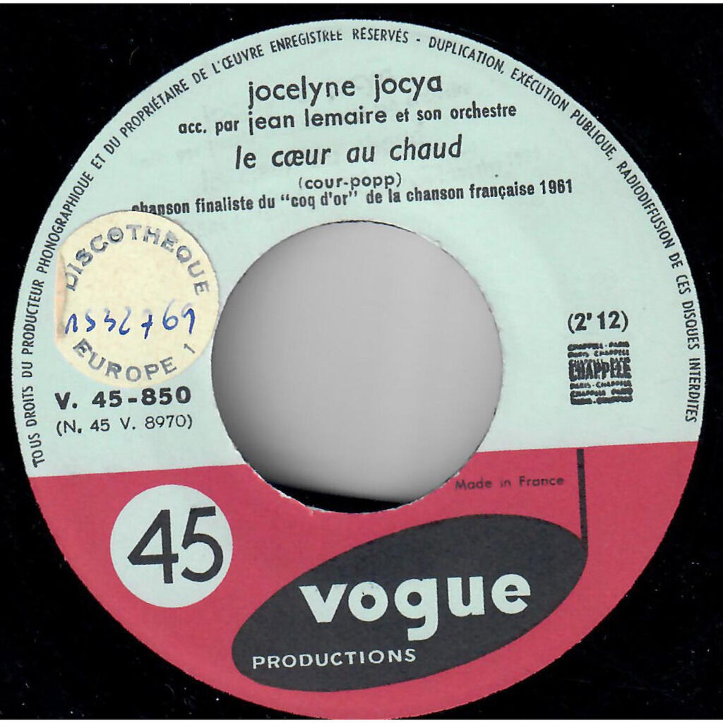  Jocelyne Jocya  -  le coeur au chaud 