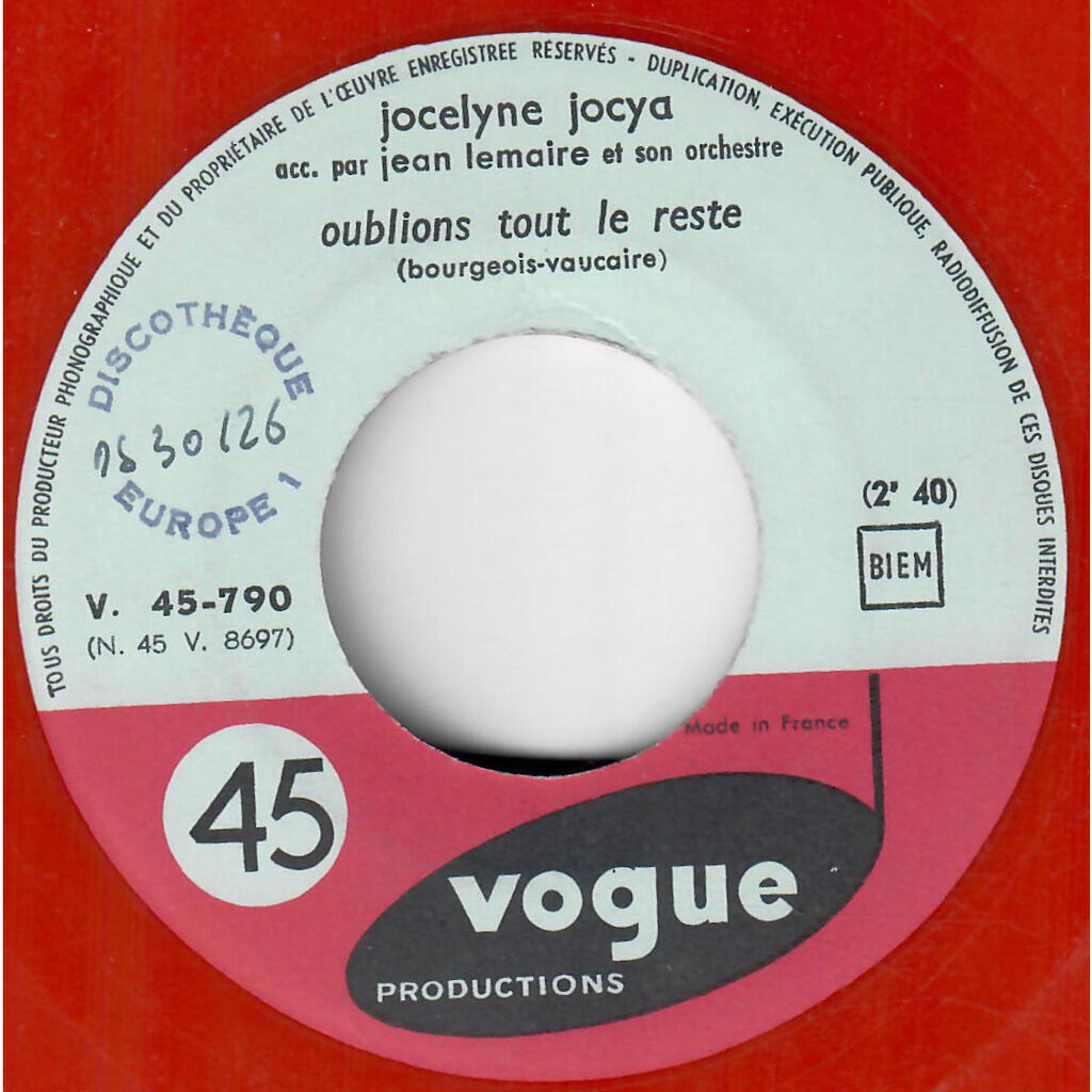  Jocelyne Jocya  -  oublions le reste / notre concerto 