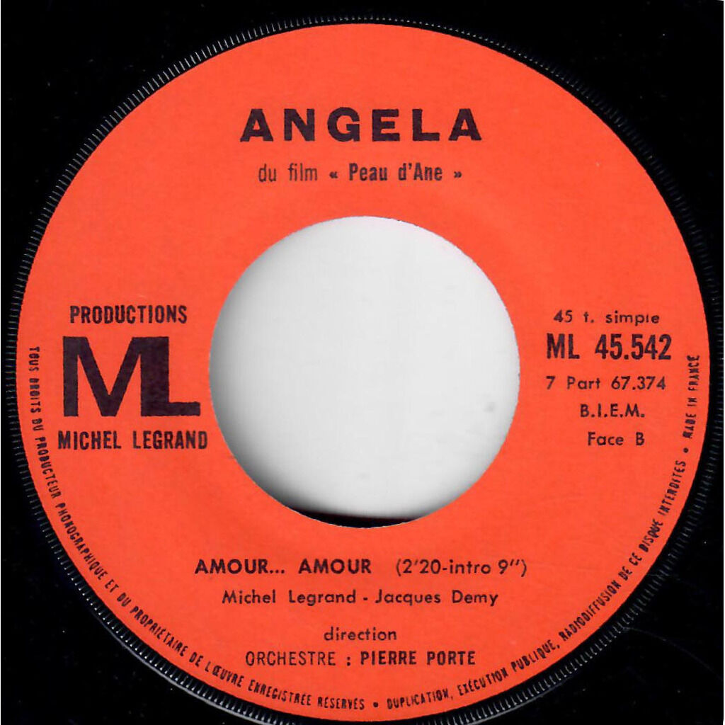  Jean-Pierre Savelli / Angela (47)  -  2 chansons du film 'peau d'ane' 