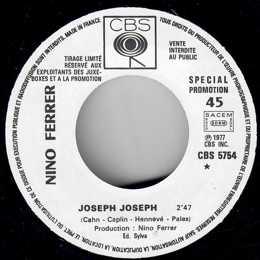  Nino Ferrer  -  joseph joseph / l'inexpressible 