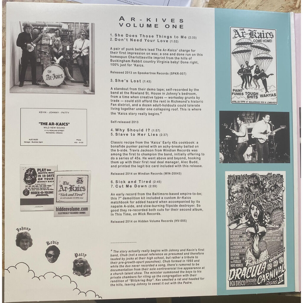  The Ar-Kaics  -  ar-kives volume one: singles & unreleased 