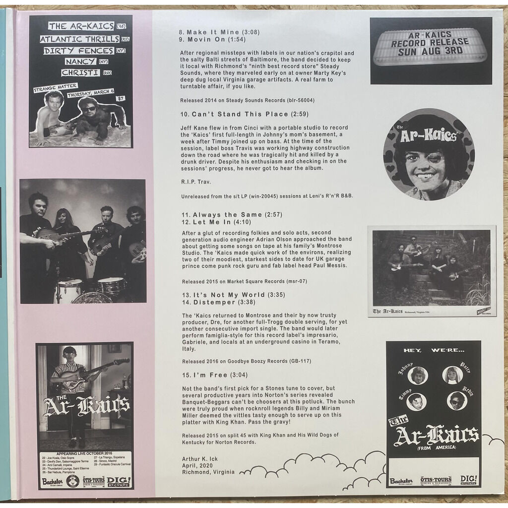  The Ar-Kaics  -  ar-kives volume one: singles & unreleased 