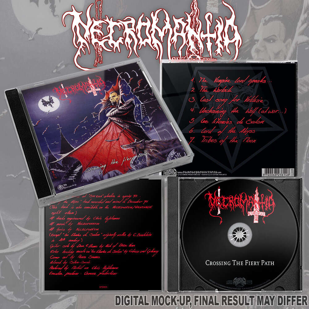 NECROMANTIA crossing the fiery path, CD for sale on
