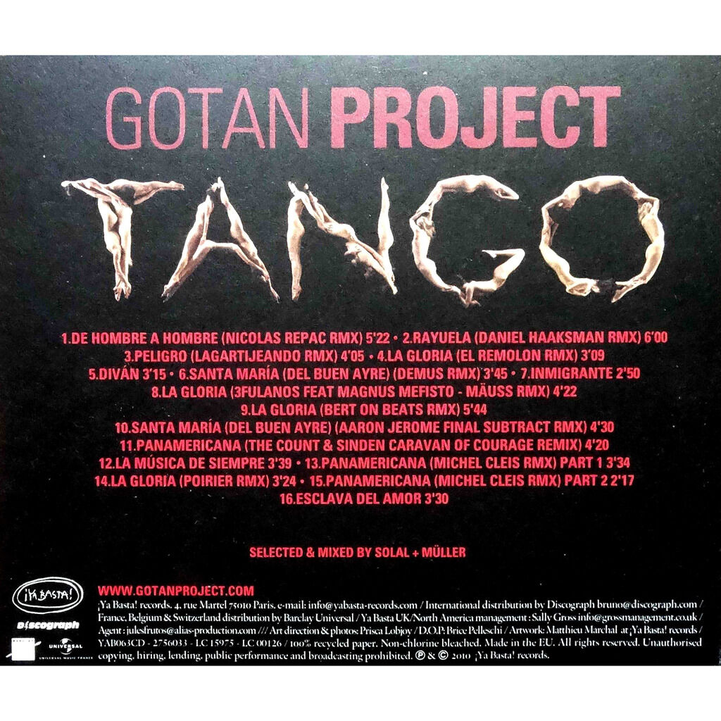  GOTAN PROJECT  -  3.0 mixed bonus cd 
