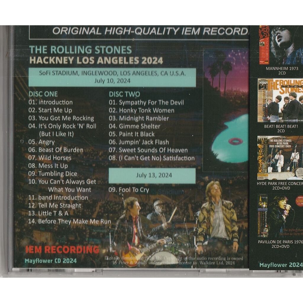  the rolling stones  -  hackney los angeles 2024 