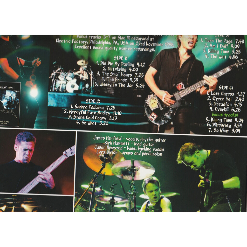  metallica  -  garage inc. promo tour new york 1998 