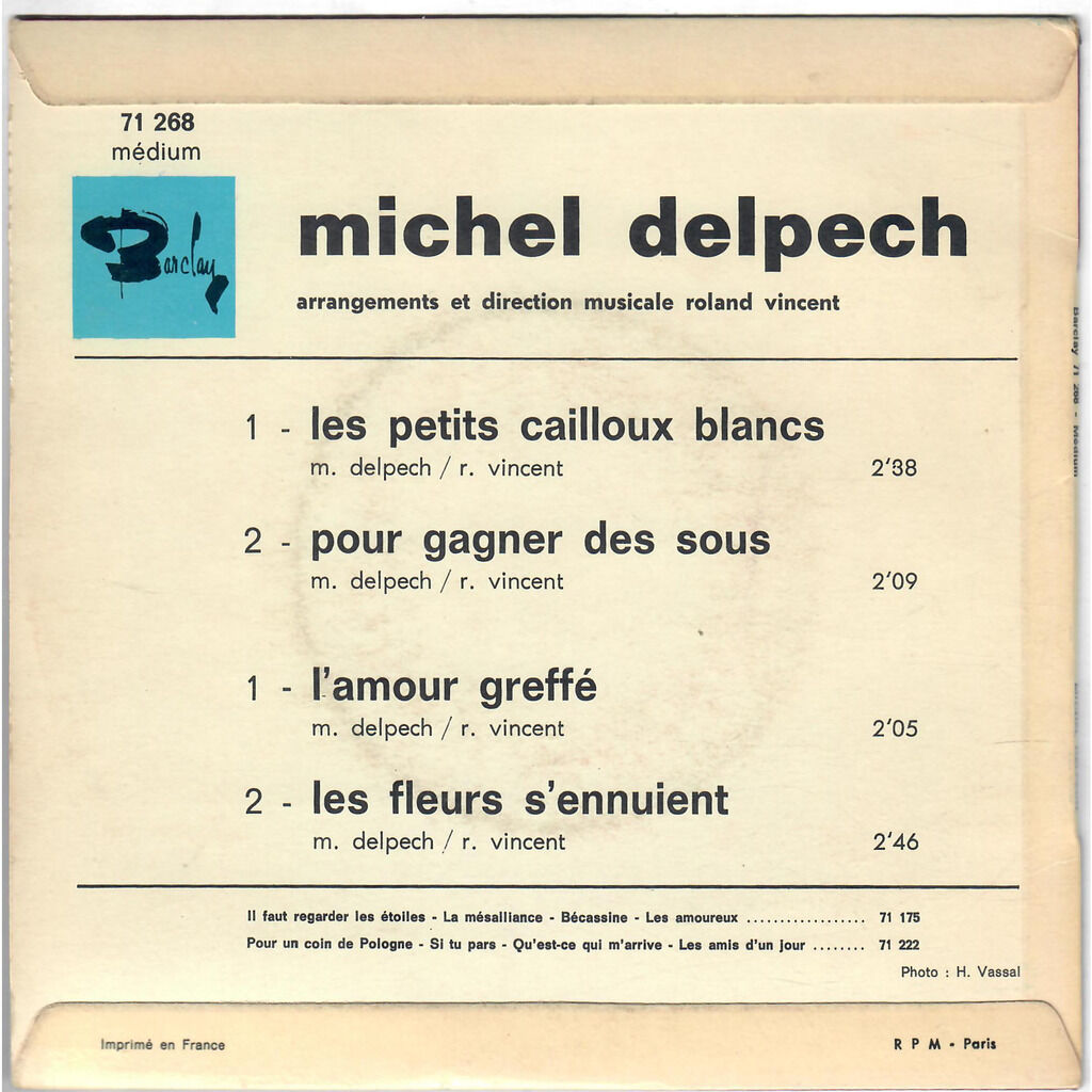  Michel Delpech  -  les petits cailloux blancs 