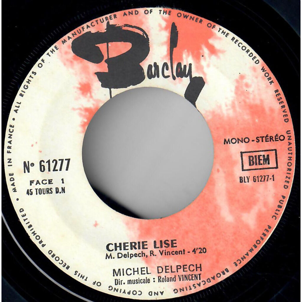  Michel Delpech  -  chérie lise 