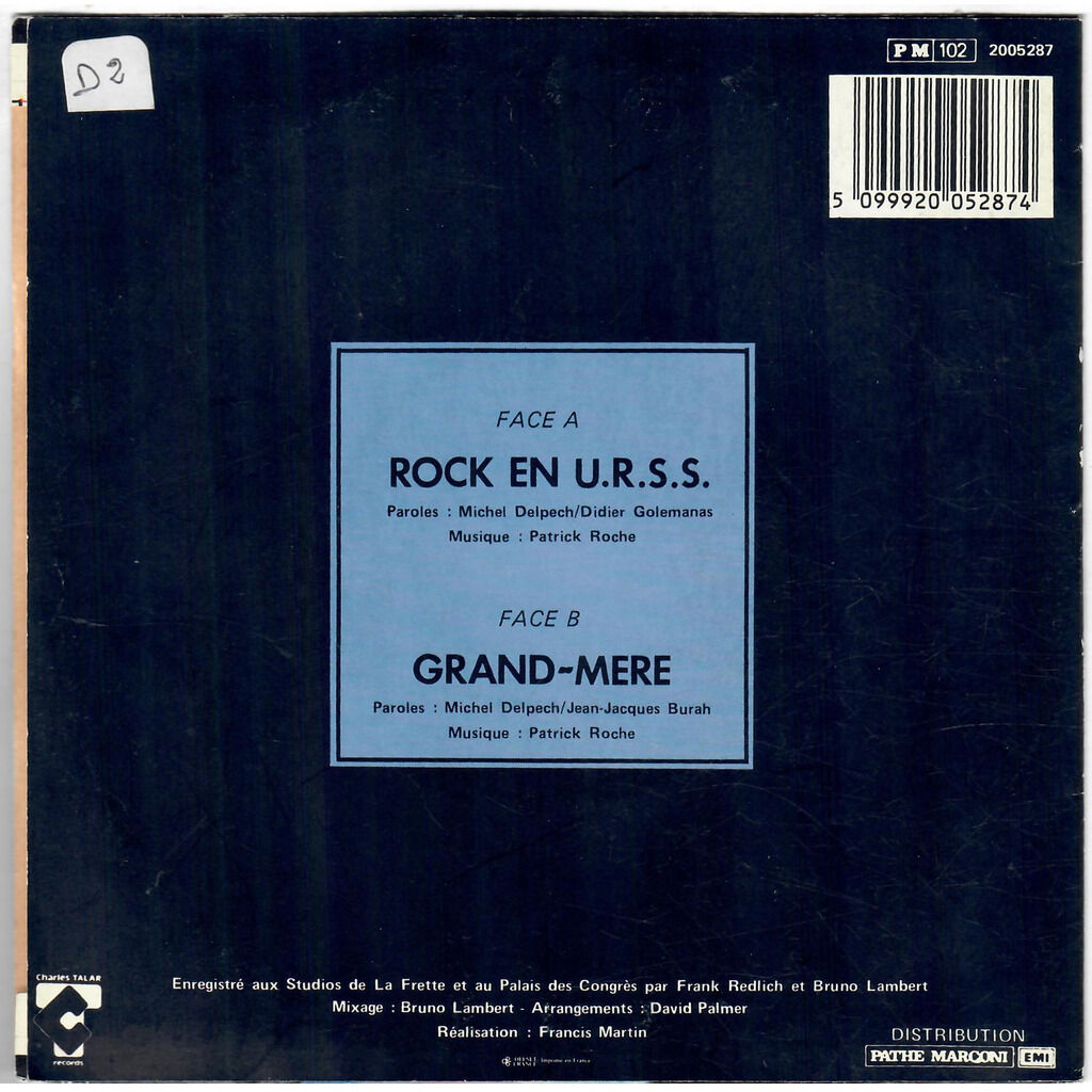  Michel Delpech  -  rock en u.r.s.s. / grand-mère 