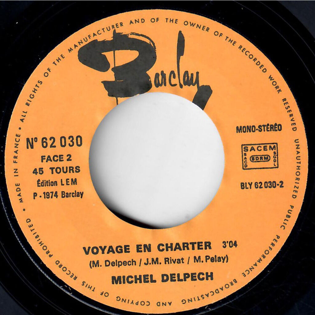  Michel Delpech  -  je pense a toi 