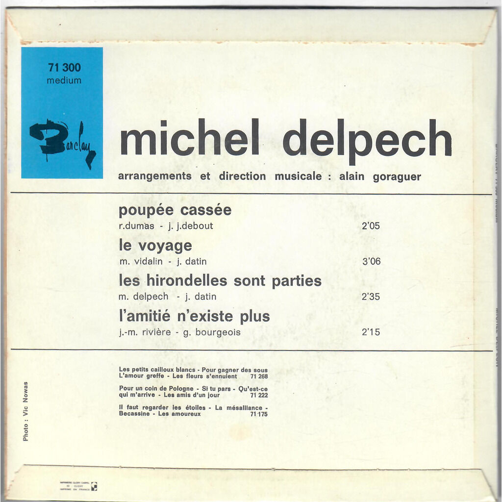  Michel Delpech  -  poupée cassée 