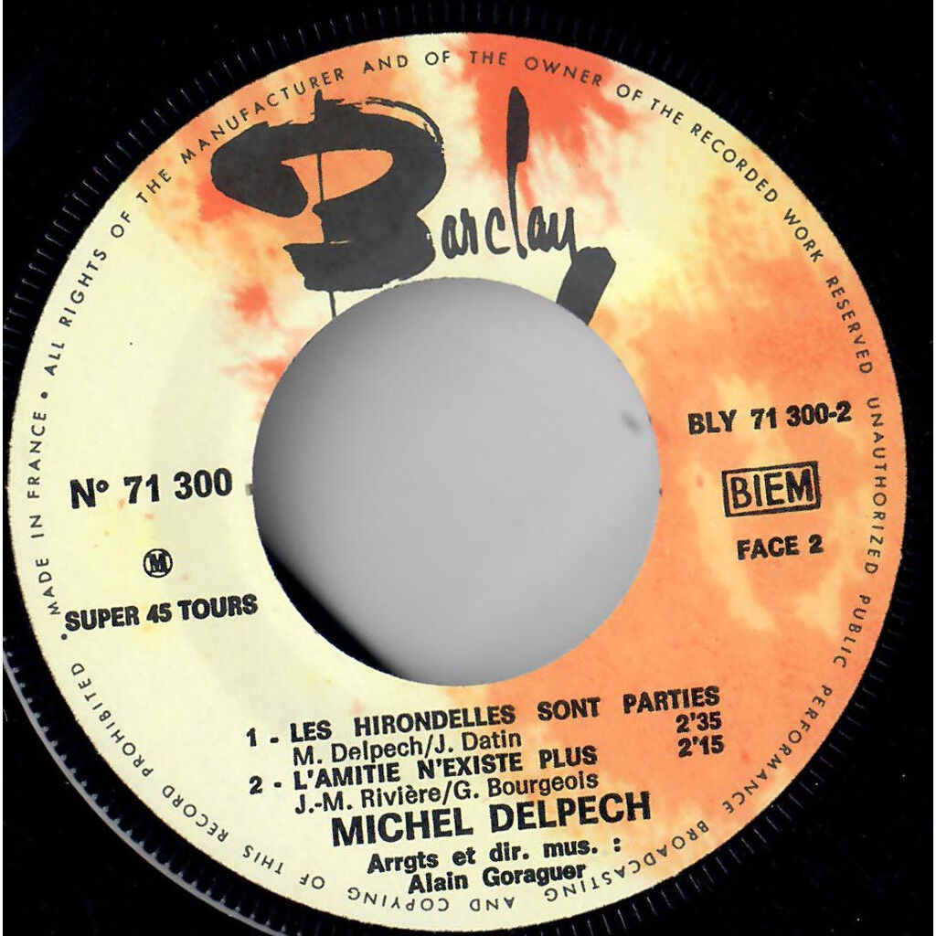  Michel Delpech  -  poupée cassée 