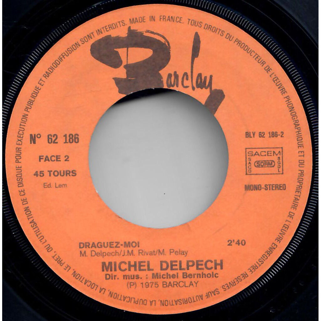  Michel Delpech  -  quand j'étais chanteur 