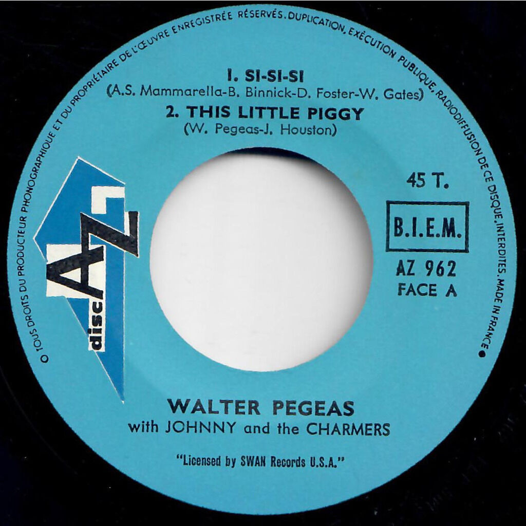  Mickey Lee Lane / Walter Pegeas  -  shaggy dog / oo-oo / si si si / this little piggy 